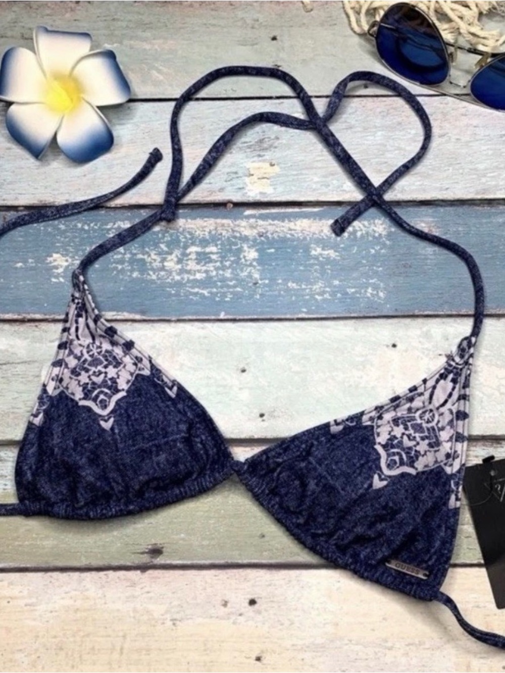 NWT Guess Jeans Bikini (Top Only) Size Small